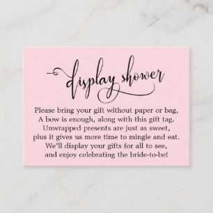 Tarjeta de regalo de ducha de novia con pantalla r