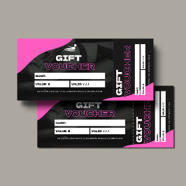 Tarjeta de regalo de entrenador personal de fitnes
