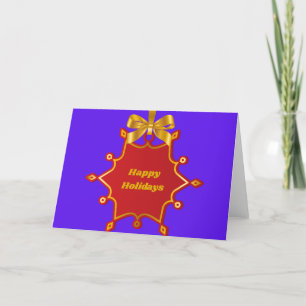 Tarjeta de regalo de Felices Fiestas Tarjeta de sa