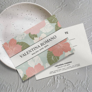TARJETA DE REGALO DE FLORES DE HIBISCO BOTÁNICO TR