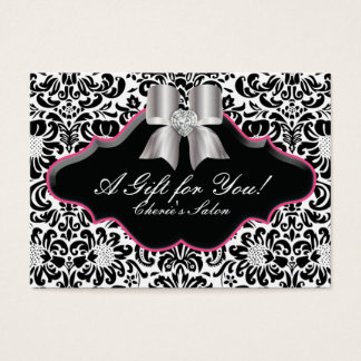 Tarjeta de regalo de joyería de salón Bow Floral D