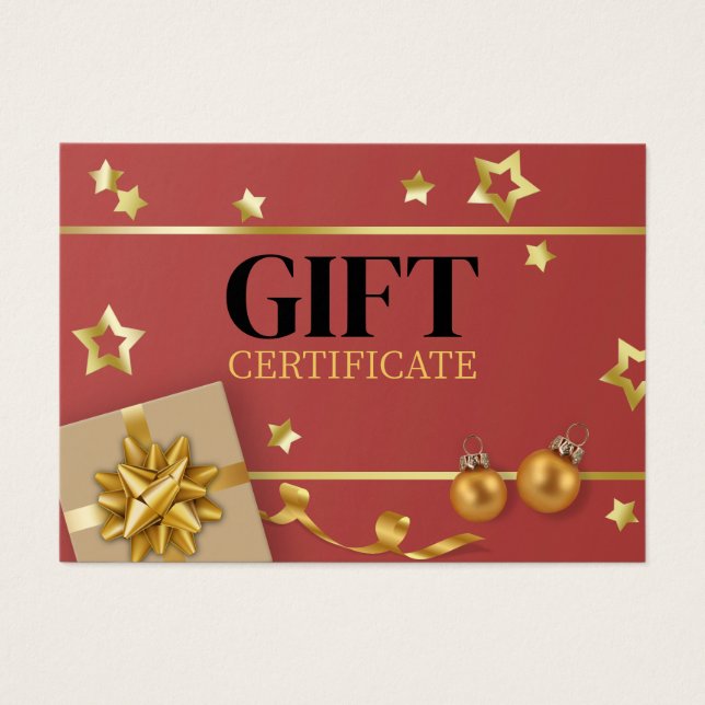Tarjeta de regalo de la cinta de las estrellas de  (Frente)