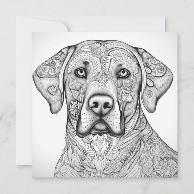 Tarjeta de regalo de Labrador Retriever (Anverso)