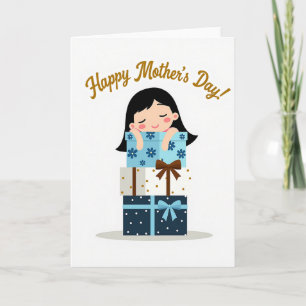 Tarjeta de regalo de lunares