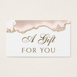 Tarjeta de regalo de marfil Rubor Agate