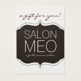 TARJETA DE REGALO DE MEO DE SALON