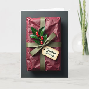 Tarjeta de regalo de Navidad Carmesí