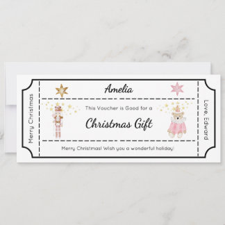 Tarjeta de regalo de Navidad, tarjeta de felicitac