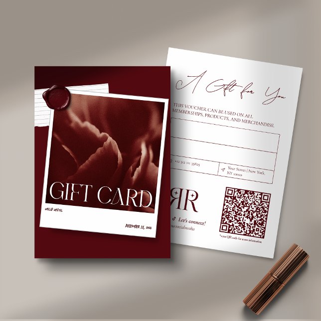 Tarjeta de regalo de negocio de foto moderna (Subido por el creador)
