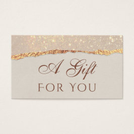 Tarjeta de regalo de papel rompedor