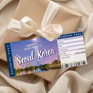 Tarjeta de regalo de pase de abordar sorpresa en S