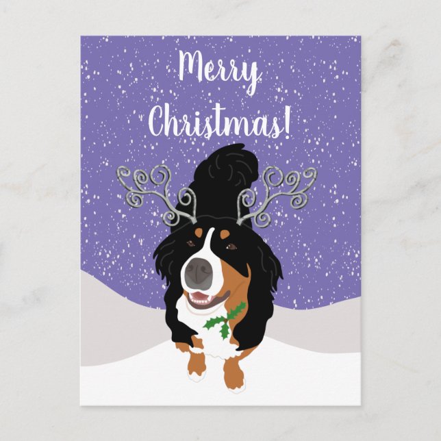 Tarjeta de regalo de perro de montaña Bernese para (Anverso)