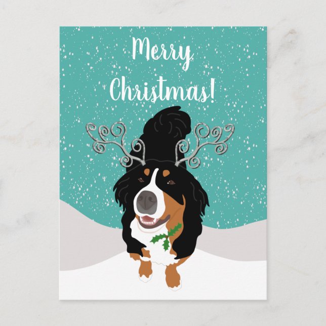 Tarjeta de regalo de perro de montaña Bernese para (Anverso)