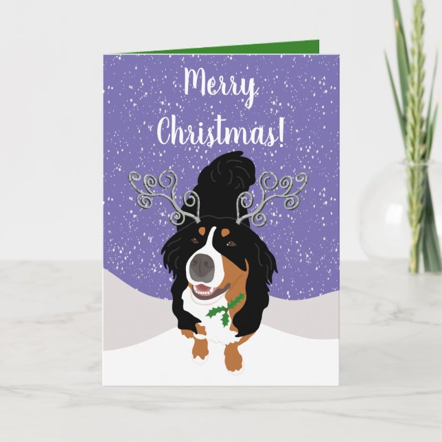 Tarjeta de regalo de perro de montaña Bernese para (Anverso)