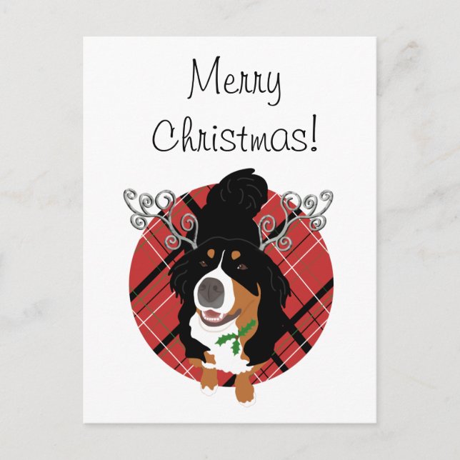 Tarjeta de regalo de perro de montaña Bernese para (Anverso)