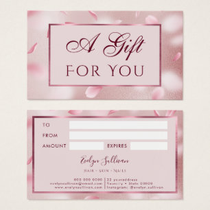 Tarjeta de regalo de Relieve metalizado Flower Pet