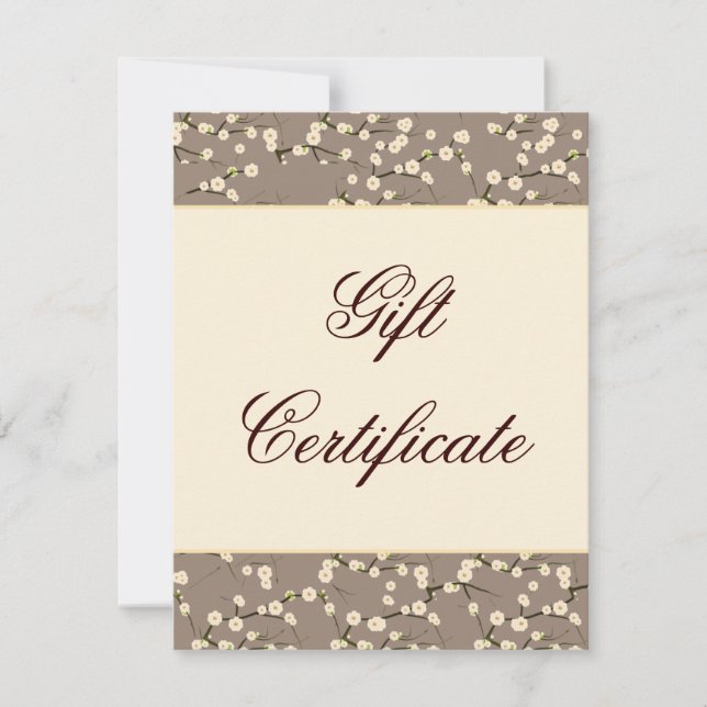 Tarjeta de regalo de salón Cherry Blossom Floral C (Anverso)