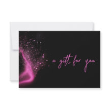 Tarjeta de regalo de salón de belleza conjunto ros