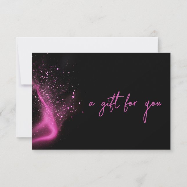 Tarjeta de regalo de salón de belleza conjunto ros (Anverso)