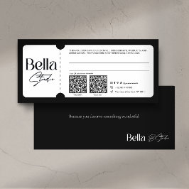 Tarjeta de regalo de salón de cosmética moderna