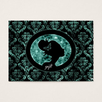 Tarjeta de regalo de salón Mariposa Vintage Damask