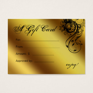 Tarjeta de regalo de salón Spa Mariposa floral de