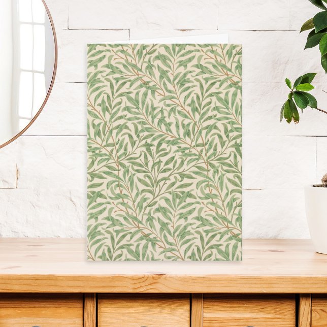 Tarjeta de regalo de sauce de William Morris para  (An elegant greeting card for any occasion, with botanical Willow Bough pattern by William Morris)