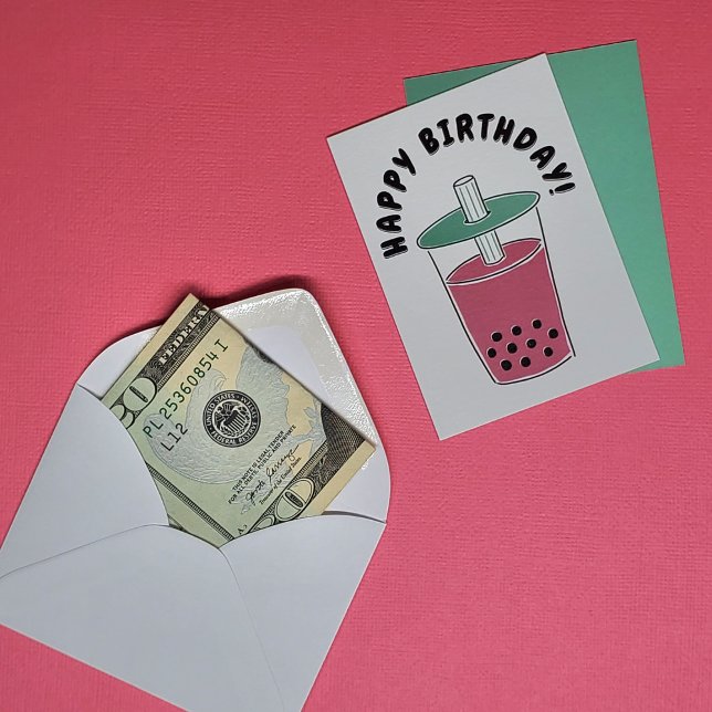Tarjeta de regalo de té Boba / Titular de efectivo (Subido por el creador)