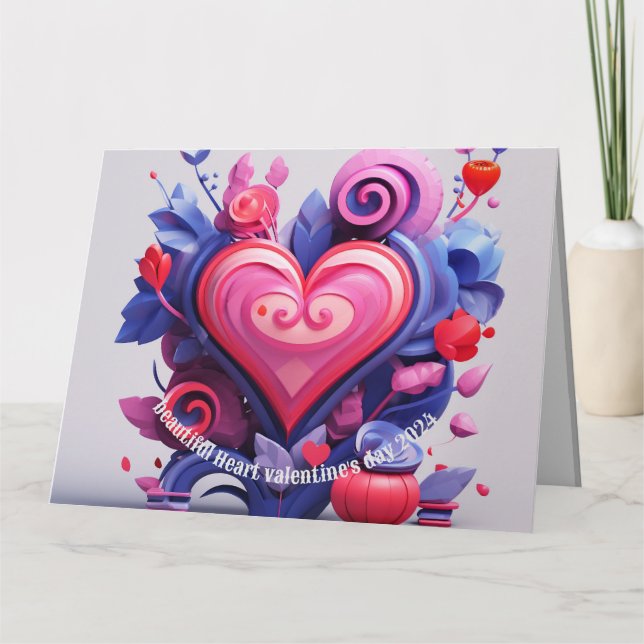 tarjeta de regalo de vacaciones plegadas del día d (Anverso)