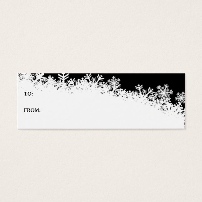 Tarjeta de regalo de vacaciones Snowflake Edge (Frente)