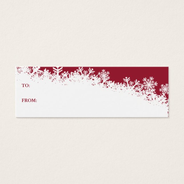Tarjeta de regalo de vacaciones Snowflake Edge (Frente)