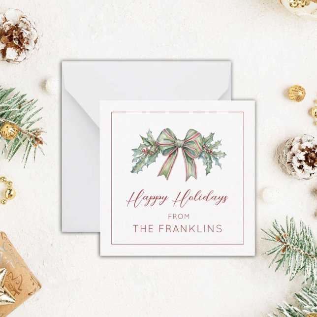 Tarjeta de regalo de verde navideño personalizada (Subido por el creador)