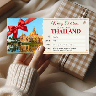 Tarjeta de regalo de viaje sorpresa a Tailandia