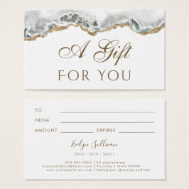 Tarjeta de regalo de White Agate