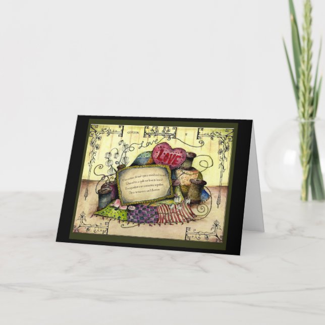 Tarjeta de regalo del 2º aniversario del Boda de a (Anverso)