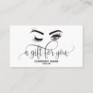 Tarjeta de regalo del certificado de belleza ocula