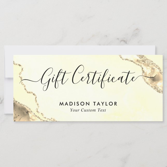 Tarjeta de regalo del certificado de evaluación de (Anverso)