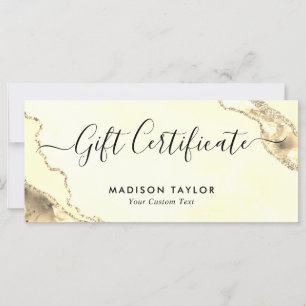 Tarjeta de regalo del certificado de evaluación de