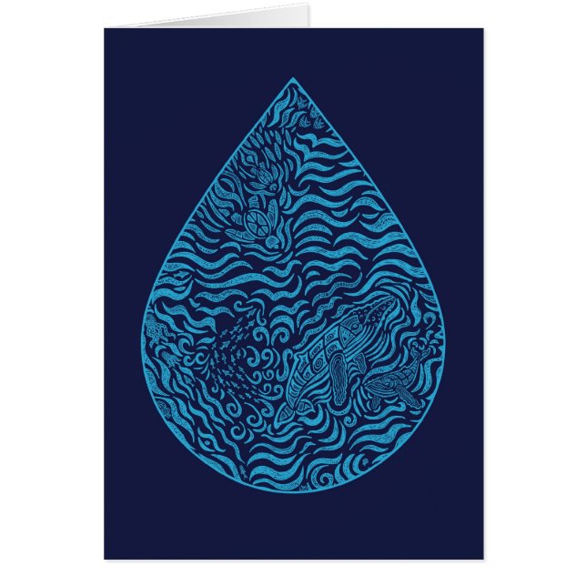 Tarjeta de regalo del descenso de la familia del (Frente)