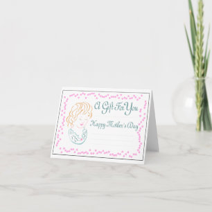 Tarjeta de regalo del Día de la Madre