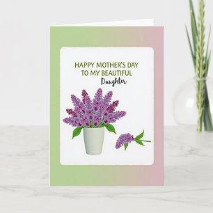 Tarjeta de regalo del Día de la Madre Lavanda
