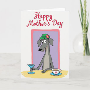Tarjeta de regalo del día de la madre para perros