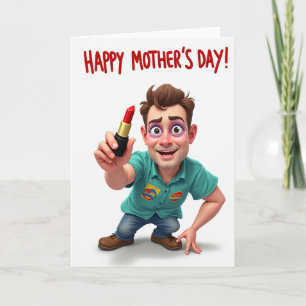 Tarjeta de regalo del Día de las Madres Alegre