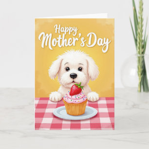 Tarjeta de regalo del Día de las Madres de Fresa
