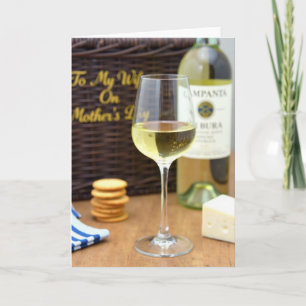 Tarjeta de regalo del Día de las Madres dorado