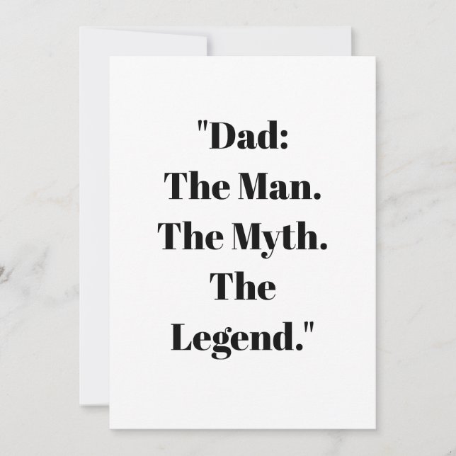 Tarjeta de regalo del Día del Padre (Anverso)