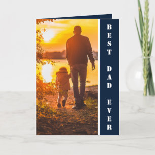 Tarjeta de regalo del Día del Padre de la foto del
