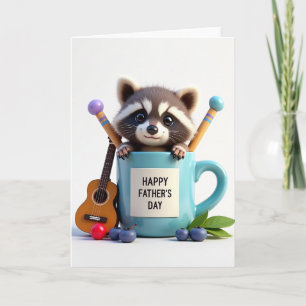 Tarjeta de regalo del Día del Padre Ukulele