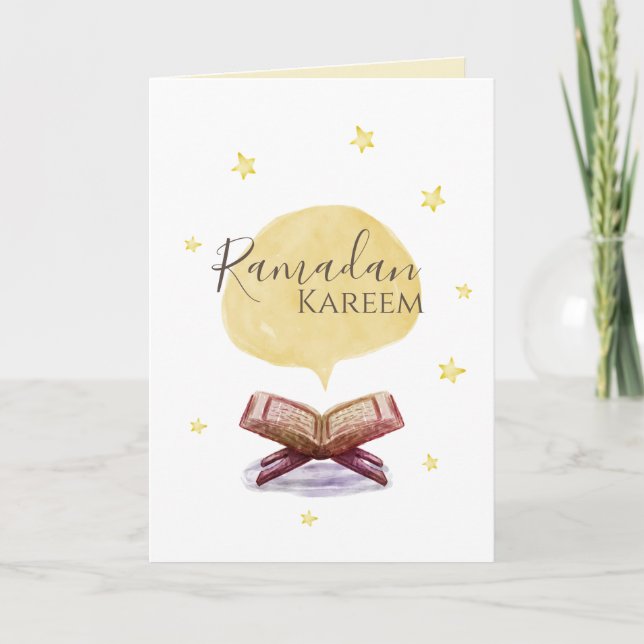Tarjeta de regalo del Ramadán Kareem (Anverso)