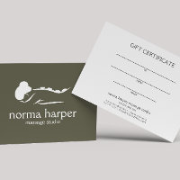 Tarjeta de regalo del Spa Dark Sage Therapist Day